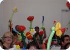 Lots of people have a great time in balloon classs