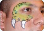 Face painting of a monster